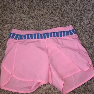 Pink Ivivva speedy long shorts.